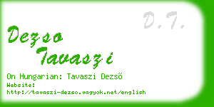 dezso tavaszi business card